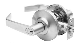 7KC30N14DS3626 BEST 7KC Series Passage Lock Grade 2 Cylindrical 14 Lever D Rose 2-3/4 Backset Asa St