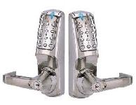 Codelocks Lockset Double Sided/HD Electronic Lever Stainless Steel