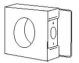 435-0110 Aluminum Gate Lock Box. K-BXSGL234-AL. Single Gate Box 2-3/4 Backset