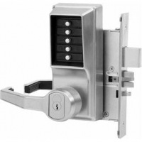 Simplex L8148B26D Mortise Lever W/Deadbolt LH-W/Key Bypass Best/Falcon Core Included Satin Chrome