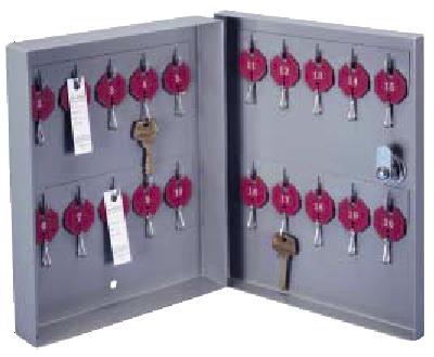 C-20 20 Hooks Surface Mounted  One Tag SystemAll-Welded Steel  Lund Key Cabinet