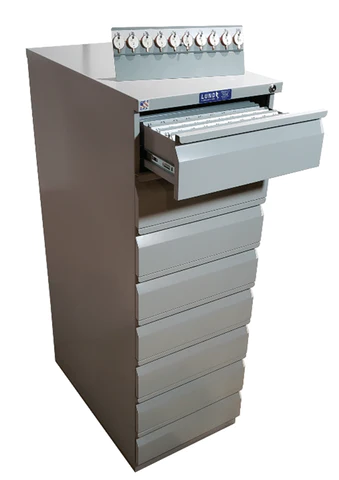 Lund 8 Drawer File Key Cabinet 2000 Key Capacity Two Tag System  Expandable BHMA/ANSI Approved