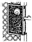 W3800-1 Marks Single Sided Reversible Sliding Gate Lock 1 Cylinder Included Schlage C Keyway