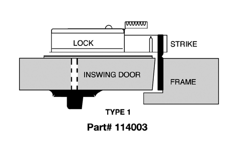 CDX10STR1 Kaba Mas High Security Lock X #1 Strike