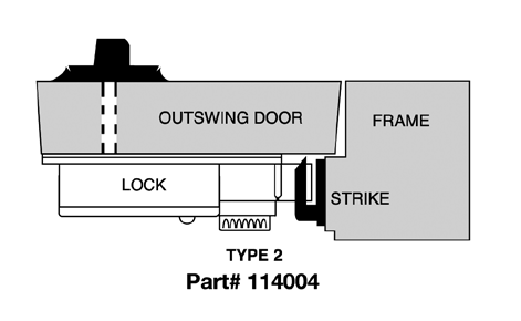 CDX10STR2 Kaba Mas High Security Lock X #2 Strike