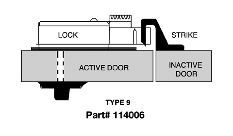 CDX10STR9 Kaba Mas High Security Lock X #9 Strike