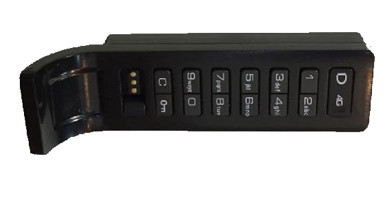 Aspire 6G Basic Keypad Lock, Shared Use, LH Hor. Pull On Left, Black Finish, For Metal Doors