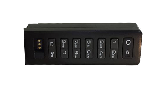 Aspire 6G Basic Keypad Lock, Shared Use, Vert.Body No Pull, Black Finish, For Metal Doors