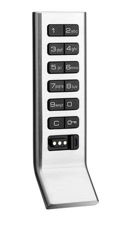 Aspire 6G Basic Lock, Assigned Use, Vert. Body W/Pull, Brushed Nickel, For Metal Doors