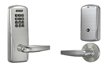 CO200CY40KPATH626 CO200 Cylindrical Privacy Function Keypad Athens Lever Schlage C123 Cylinder Keyed