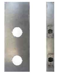 Keedex K-BXDBL234-EL Weldable Gate Box For Universal Electonic and Additional Cylindrical Lock 5 1/2
