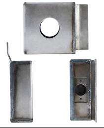 Keedex K-BXSGL234-10SP Heavy Duty Reinforced Weldable Gate Box Single