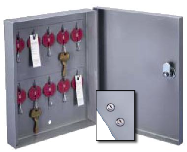 DL-C-10 Dual Locking 10 Hooks Surface Mounted. One Tag System All-Welded Steel BHMA/ANSI