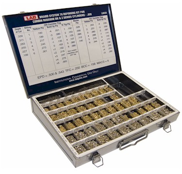 465-0590 Best Original A2 System Rekeying Kit For Best IC Cores Only (Wedge Institutional) Metal
