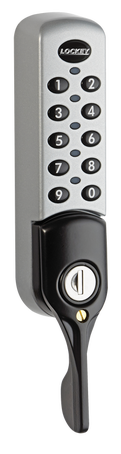 Lockey EC-782 Electronic Keyless Cabinet/Locker Lock with ADA compliant lever handle.